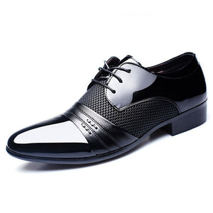 Autumn Men Classic Dress Shoes Oxford Business Lace Up Formal Office Shoes Male Breathable Shoes Plus Size 38-47 Zapatos Hombre