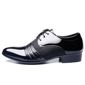 Autumn Men Classic Dress Shoes Oxford Business Lace Up Formal Office Shoes Male Breathable Shoes Plus Size 38-47 Zapatos Hombre