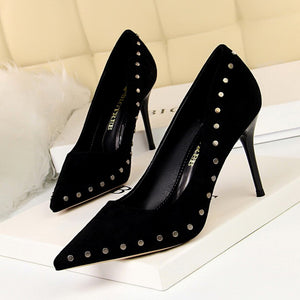 BIGTREE Pumps Women Shoes Luxury Heels Extreme High Heels Sexy Chaussures Femme Buty Blue Heels Party Shoes Wedding Ladies