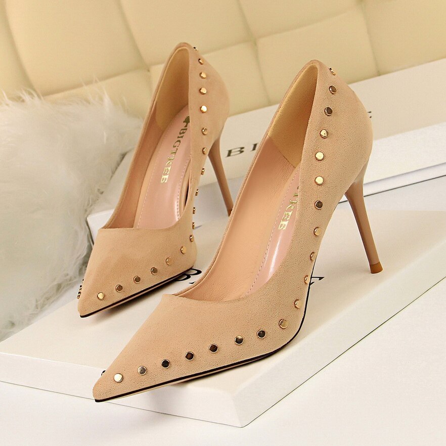 BIGTREE Pumps Women Shoes Luxury Heels Extreme High Heels Sexy Chaussures Femme Buty Blue Heels Party Shoes Wedding Ladies