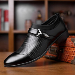 Formal Shoes Man Leather Shoes Slip On Oxford Business Office Wedding Shoe Pointed Toe Men Dress Leather Shoes Sapato Social