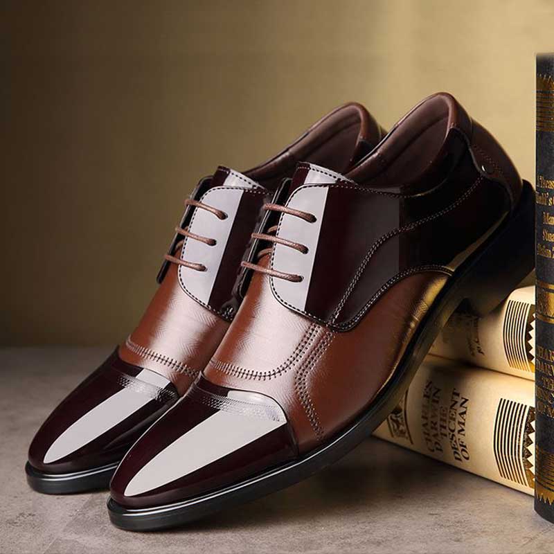 Luxury Business Oxford Leather Shoes Men Breathable Rubber Formal Dress Shoes Male Office Wedding Flats Footwear Mocassin Homme