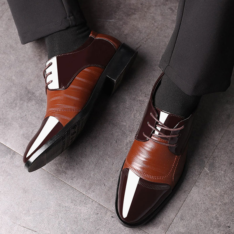 Luxury Business Oxford Leather Shoes Men Breathable Rubber Formal Dress Shoes Male Office Wedding Flats Footwear Mocassin Homme