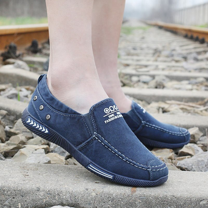 Summer Loafers Men Sneakers Denim Casual Shoes Slip On Flats Breathable Men Driving Shoes  2020 Zapatillas Hombre